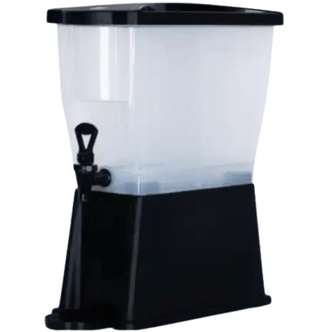 176DBD3BK Cresco Resco Beverage Dispenser Slim, Double, 3 Gallon, Black Base - Enhanced Smallwares - Enhanced Equipment