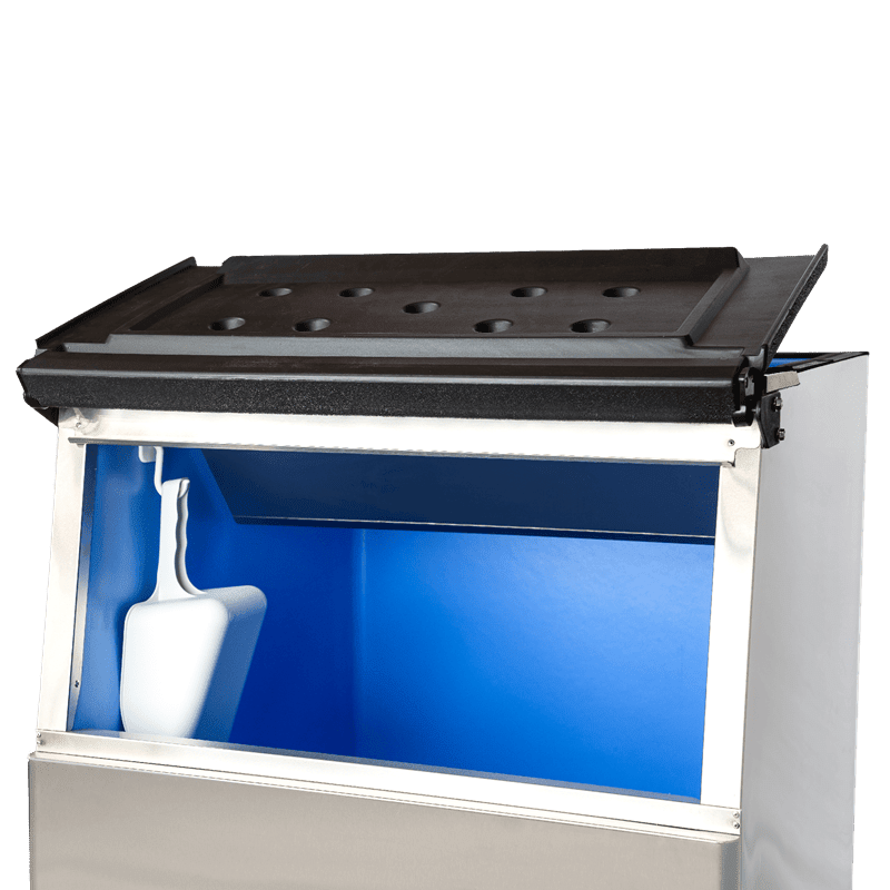 375 Ice Bin Enhanced Ice bin 375lb capacity Water Filter and Drain tubes for installation of modular head included inside bin - Enhanced Ice Machines - Ice Machines - Enhanced Equipment