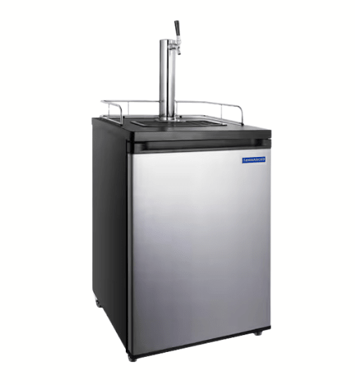 BS701 Enhanced Back Bar cooler 27" D, Black exterior, Stainless Steel Top, 1 - Glass Door - Enhanced Freezers - Refrigeration : Draft Beer - Enhanced Equipment