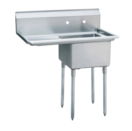 C1T182414 - 18L Enhanced, Sink, 1 - compartment, left drainboard - Enhanced Stainless Steel - Enhanced Equipment