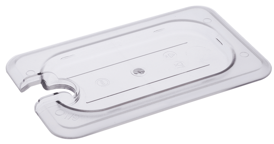Cresco Resco Smallwares EFPL9NC 1/9 Size Notched Clear Insert Pan Lid - Cresco Resco Smallwares - Enhanced Equipment