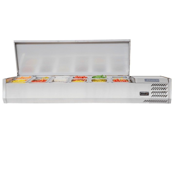 CTSP - 60 - 15 - HC Enhanced 60" Countertop Refrigerated Topping Stations - Enhanced Refrigeration - Refrigeration - Enhanced Equipment
