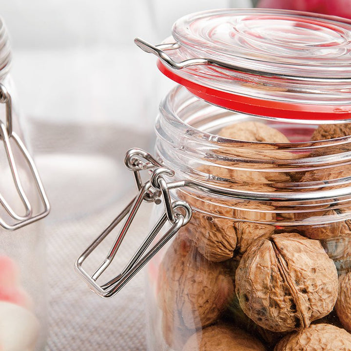 CW - 10800F Enhanced 28 Oz. Glass Storage Jar with Lock Seal - EA - Enhanced Glassware - Glassware - Enhanced Equipment