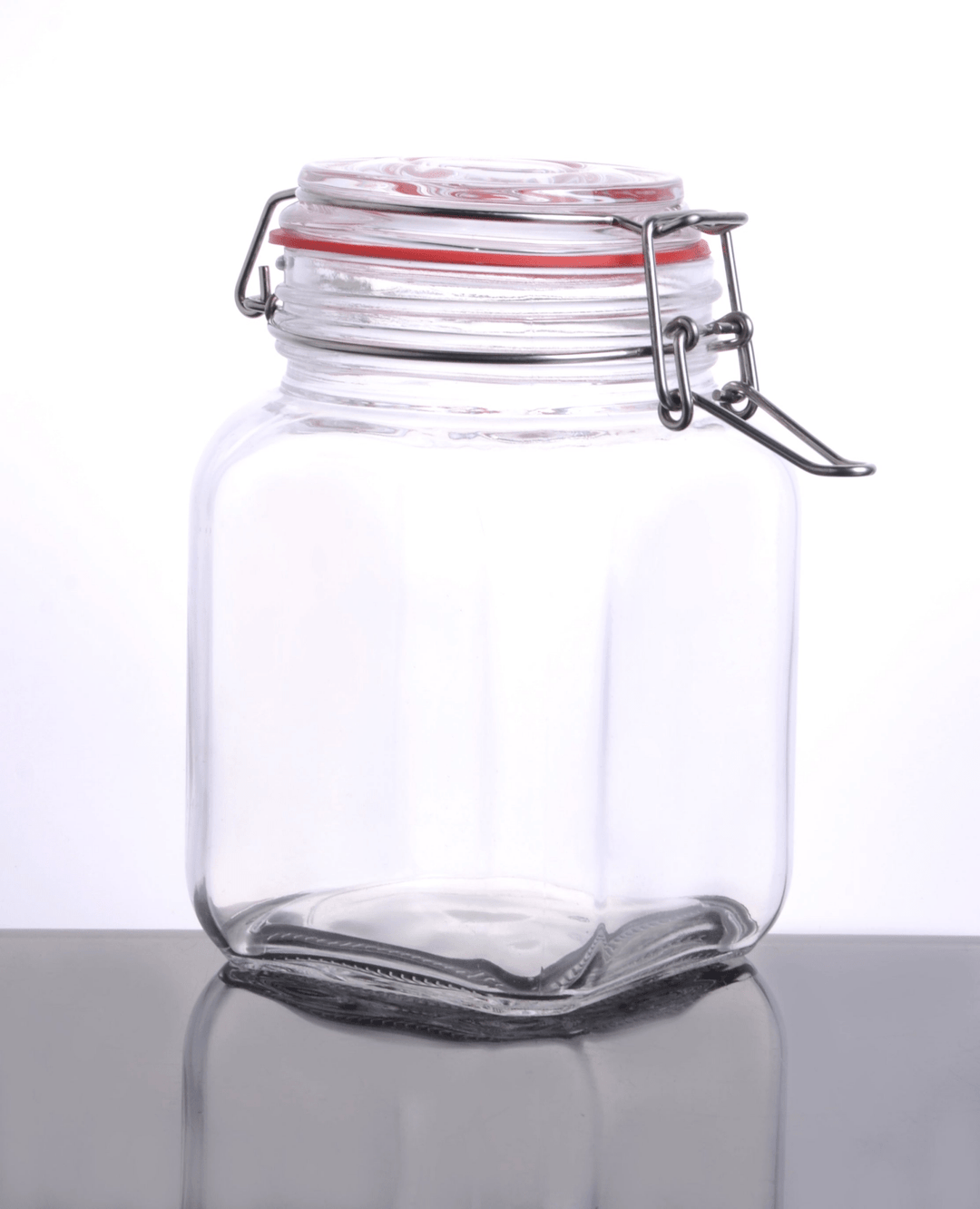 CW - 41200F Enhanced 40 Oz. Glass Storage Jar with Lock Seal - EA - Enhanced Glassware - Glassware - Enhanced Equipment