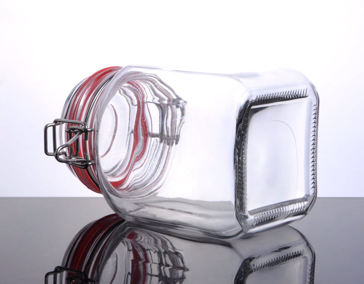 CW - 41200F Enhanced 40 Oz. Glass Storage Jar with Lock Seal - EA - Enhanced Glassware - Glassware - Enhanced Equipment