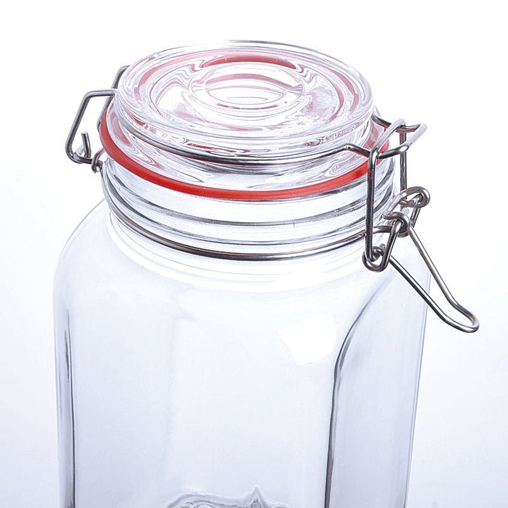 CW - 41800F Enhanced 65 Oz. Glass Storage Jar with Lock Seal - EA - Enhanced Glassware - Glassware - Enhanced Equipment
