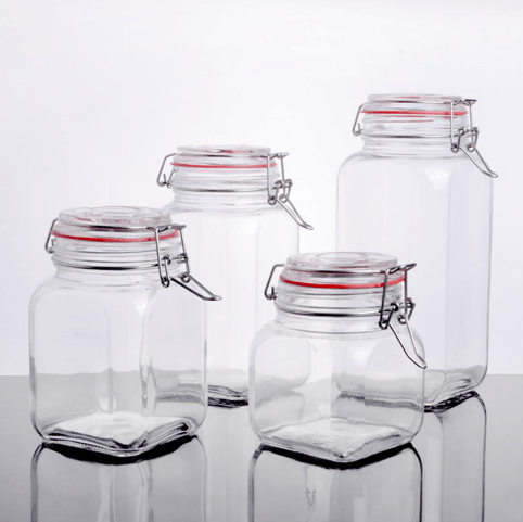 CW - 41800F Enhanced 65 Oz. Glass Storage Jar with Lock Seal - EA - Enhanced Glassware - Glassware - Enhanced Equipment