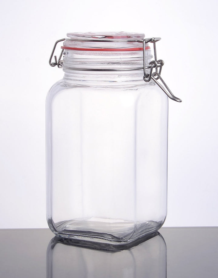 CW - 41800F Enhanced 65 Oz. Glass Storage Jar with Lock Seal - EA - Enhanced Glassware - Glassware - Enhanced Equipment