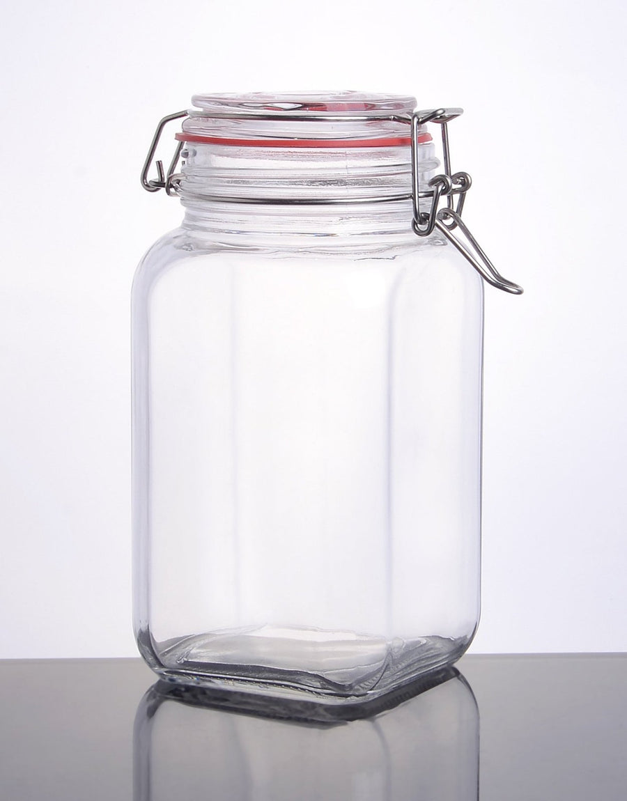 CW - 41800F Enhanced 65 Oz. Glass Storage Jar with Lock Seal - EA - Enhanced Glassware - Glassware - Enhanced Equipment