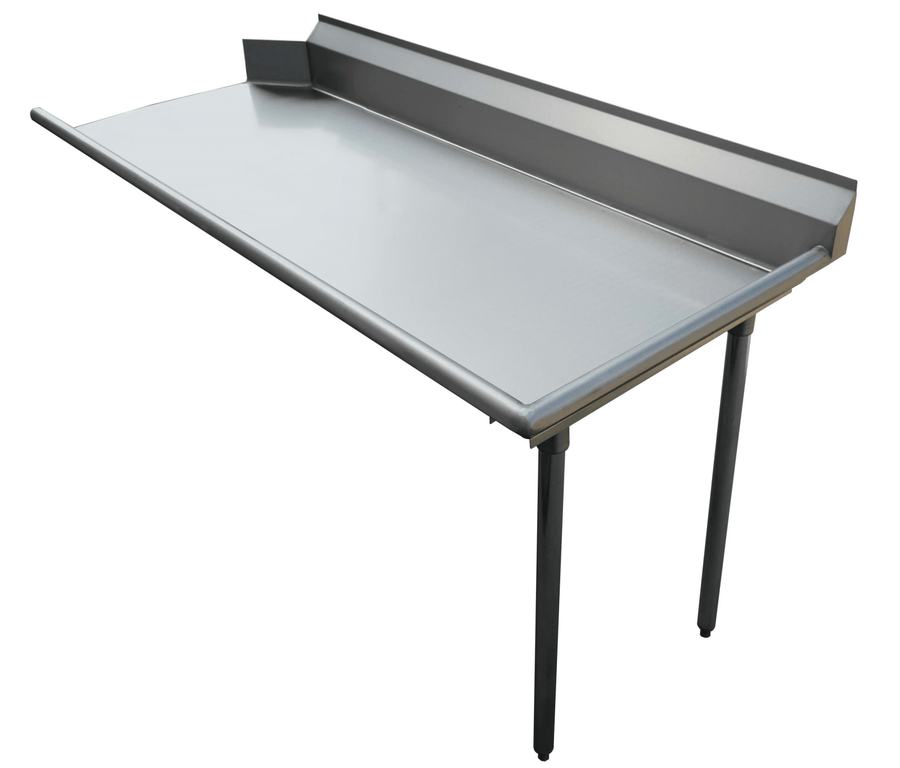 E - CDT - 36R Enhanced Clean dish table 30"X36" SS top, galvanized leg and socket Right side - Enhanced SS & Equipment - Enhanced Equipment