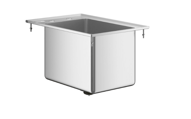 E - DIS - 1C101410 Enhanced 13" x 19" Drop - In Sink - Enhanced Stainless Steel - Enhanced Equipment
