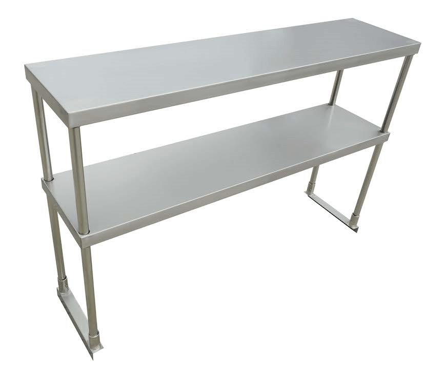 E - DOS - 1261 Enhanced Double Tier Overshelf 12"X60 - 7/16"X32"H - Enhanced SS & Equipment - Enhanced Equipment