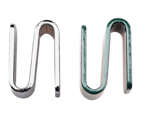 E - GSH - C Enhanced S hook with chrome 2pk - Enhanced Wire Shelving - Enhanced Equipment