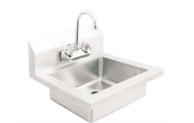 E - HS - 17FB Enhanced 17" Hand Sink Wall Mount - Enhanced Stainless Steel - Enhanced Equipment