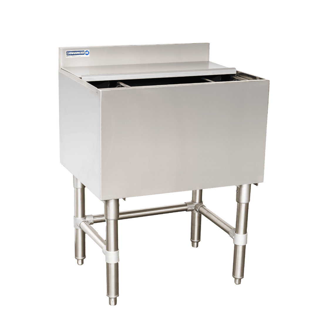 E - IB183612 Enhanced 36" Ice Bin Only with 3" Backsplash - Enhanced SS & Equipment - Bar Equipment - Enhanced Equipment