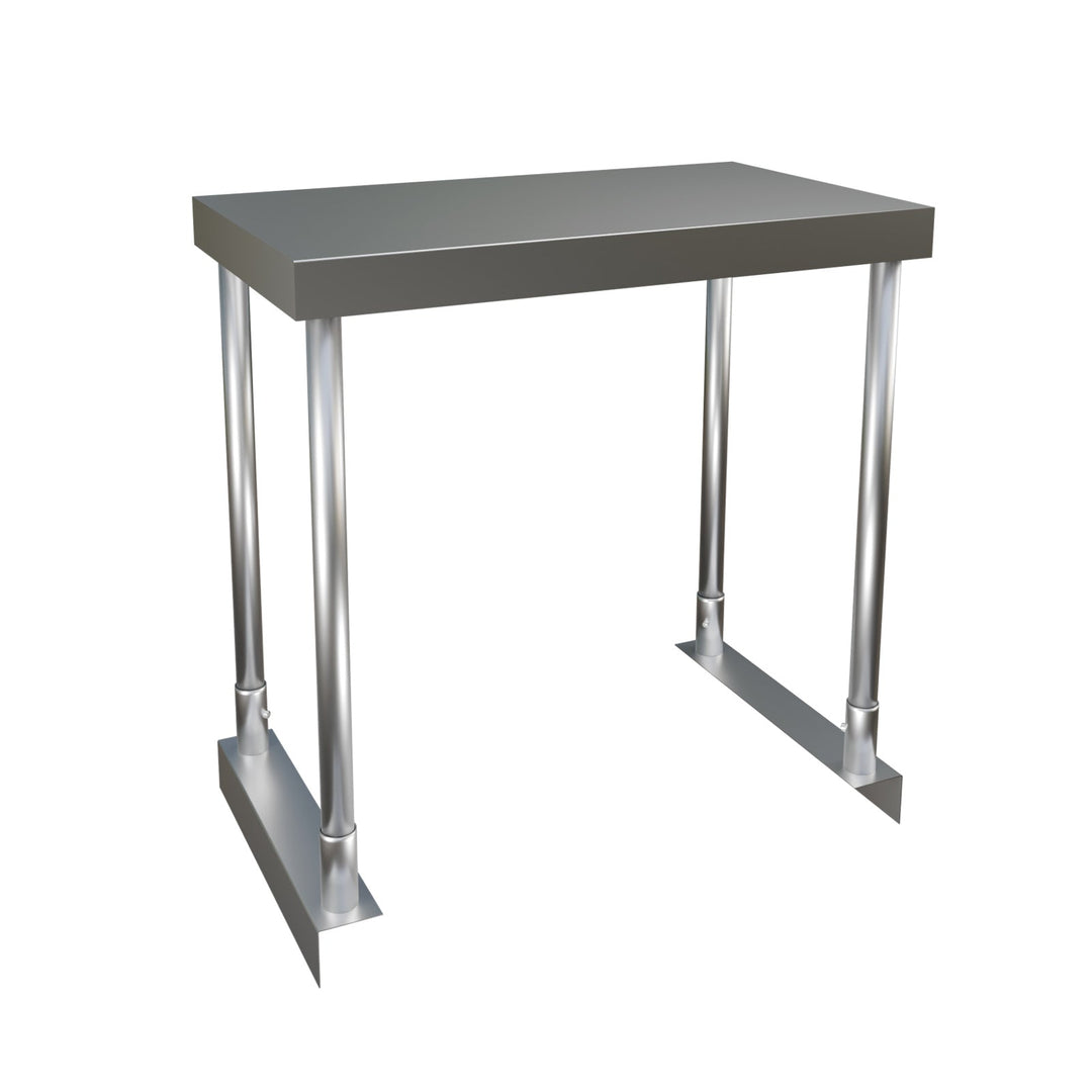 E - OS - 1224 Enhanced Single over shelf, 12"x24"x32" high, Stainless Steel - Enhanced Stainless Steel - Enhanced Equipment
