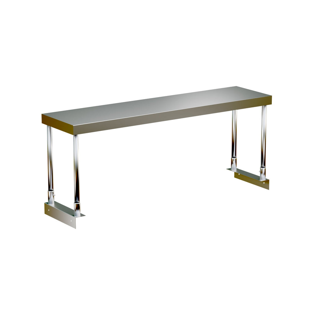 E - OS - 1260 Enhanced Single over shelf, 12"x60"x32" high, Stainless Steel - Enhanced Stainless Steel - Enhanced Equipment