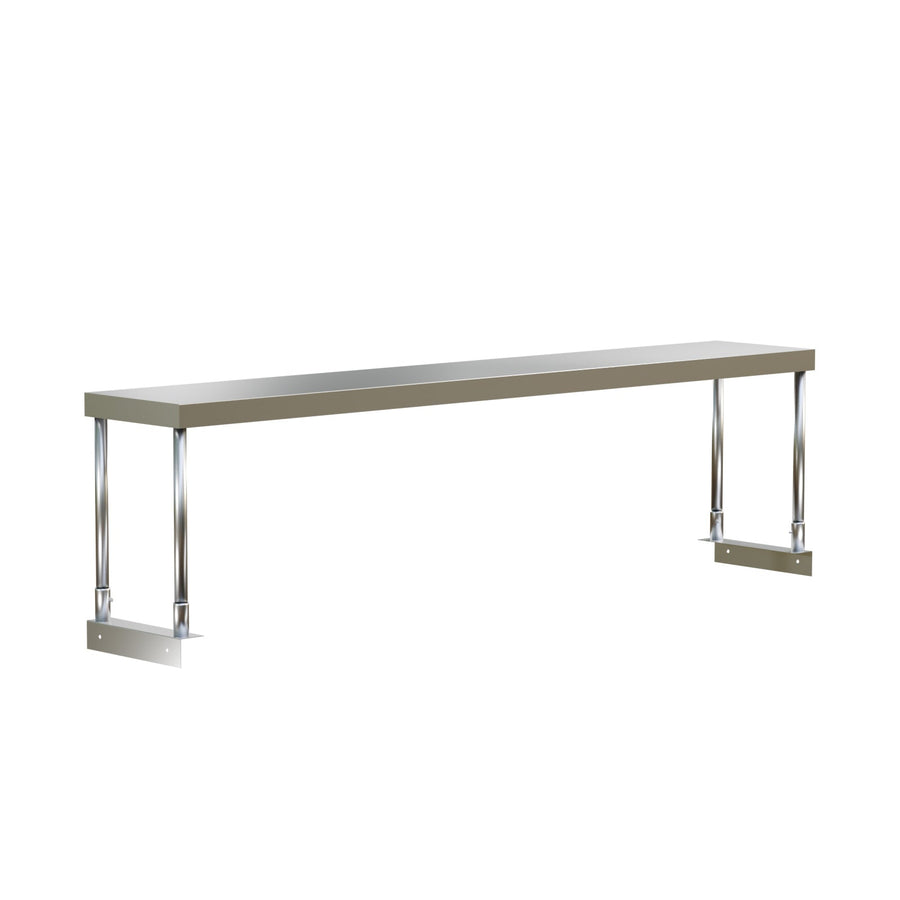 E - OS - 1272 Enhanced Single over shelf, 12"x72"x32" high, Stainless Steel - Enhanced Stainless Steel - Enhanced Equipment