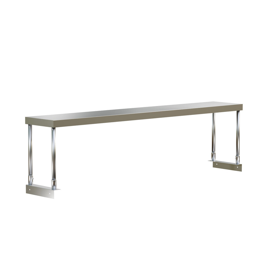 E - OS - 1472 Enhanced Single over shelf, 14"x72"x32" high, Stainless Steel - Enhanced Stainless Steel - Enhanced Equipment