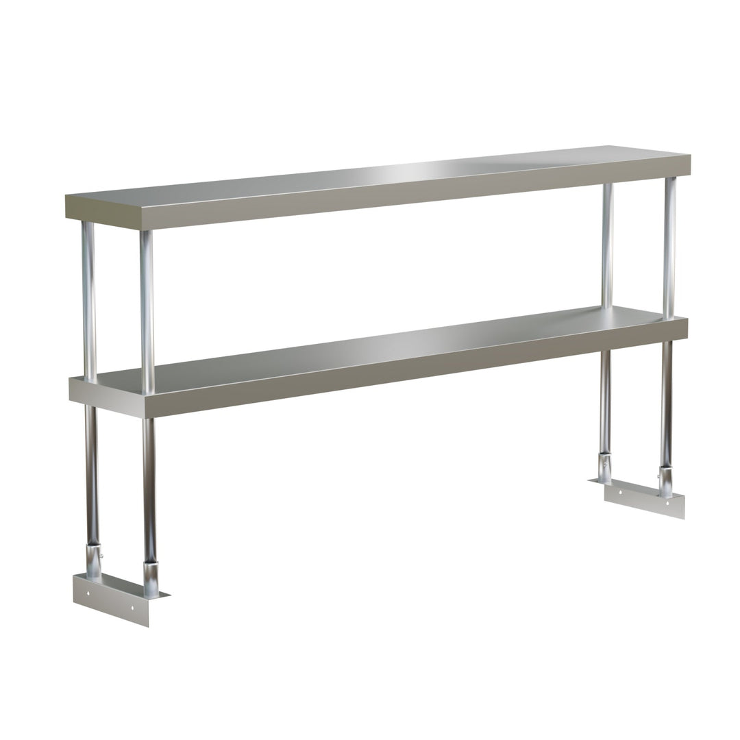E - OSDA - 1260 OSD - 1260 Enhanced Double over shelf, adjustable, 12"x60\" Stainless Steel - Enhanced SS & Equipment - Enhanced Equipment