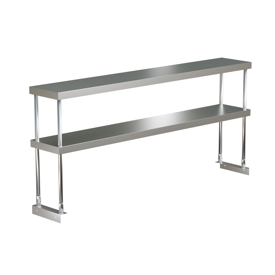 E - OSDA - 1272 OSD - 1272 Enhanced Double over shelf, adjustable, 12"x72\" Stainless Steel - Enhanced Stainless Steel - Enhanced Equipment