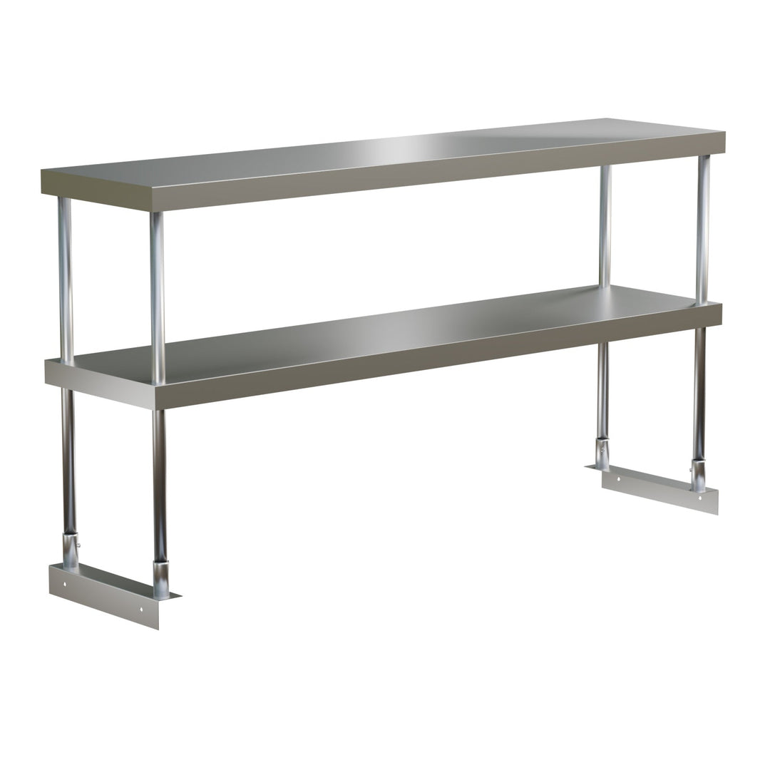 E - OSDA - 1460 OSD - 1460 Enhanced Double over shelf, adjustable, 14"x60\" Stainless Steel - Enhanced Stainless Steel - Enhanced Equipment