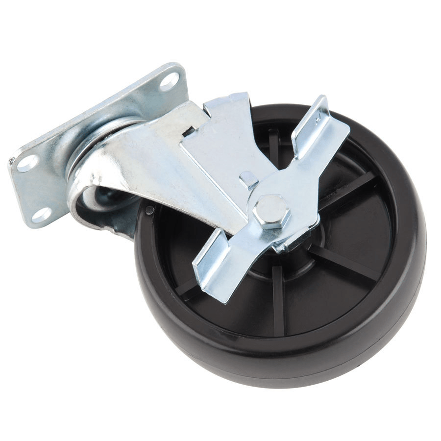 E - PBHC - 5SB Enhanced 5" Casters with Brakes and Plates - EA - Enhanced SS & Equipment - Enhanced Equipment