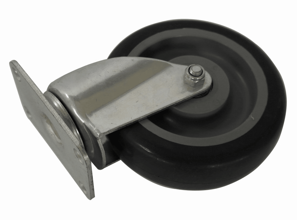 E - PPPUBHC - 5HD Enhanced Caster without brake 5'' four bolt holes, 44mm X 73mm top plate - Enhanced SS & Equipment - Enhanced Equipment