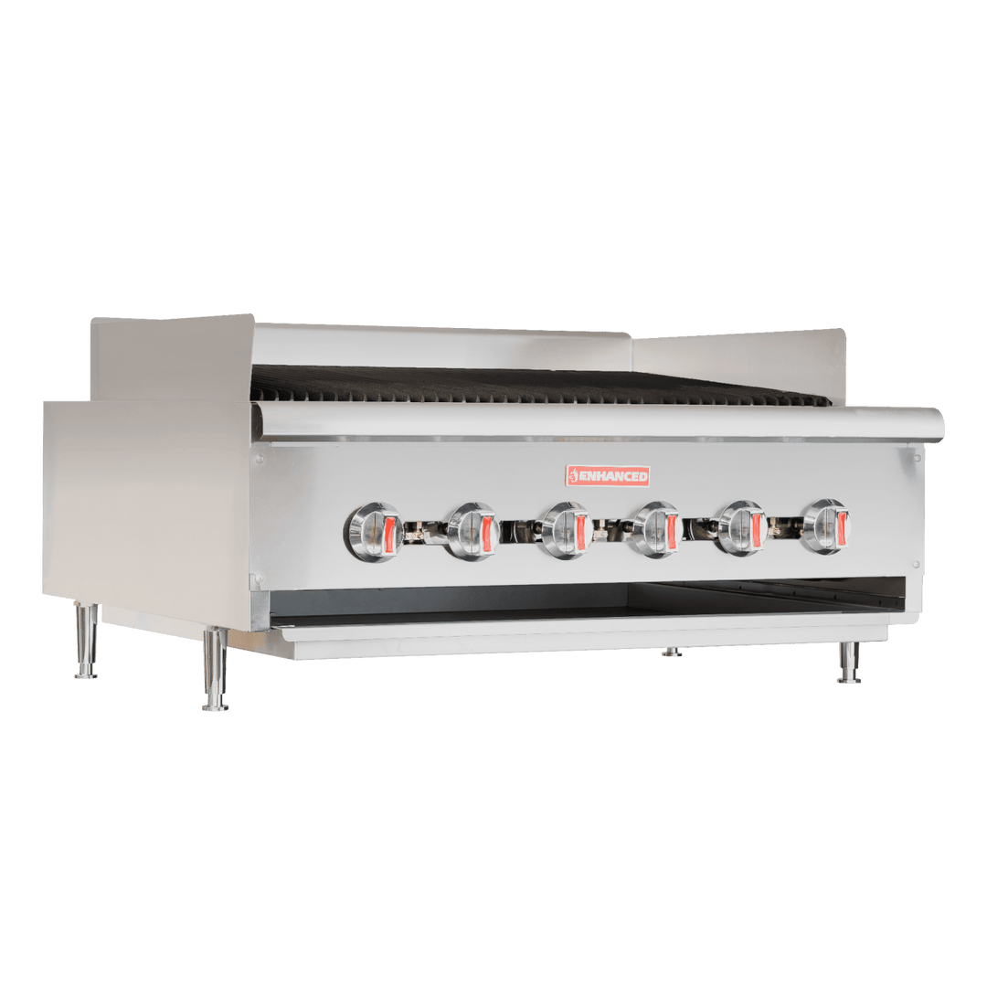 E - SGCRC3B - 36 Enhanced 36" Countertop Charbroiler, Gas - Enhanced SS & Equipment - Charbroiler - Enhanced Equipment