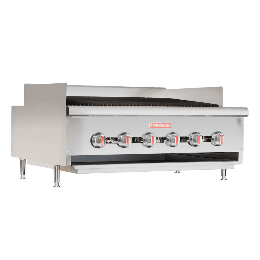 E - SGCRC3B - 36 Enhanced 36" Countertop Charbroiler, Gas - Enhanced SS & Equipment - Charbroiler - Enhanced Equipment