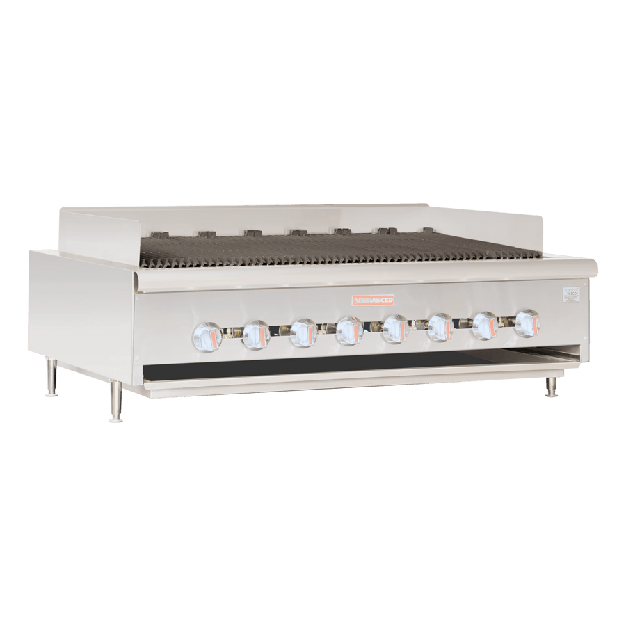 E - SGCRC4B - 48 Enhanced 48" Countertop Charbroiler, Gas - Enhanced SS & Equipment - Enhanced Equipment