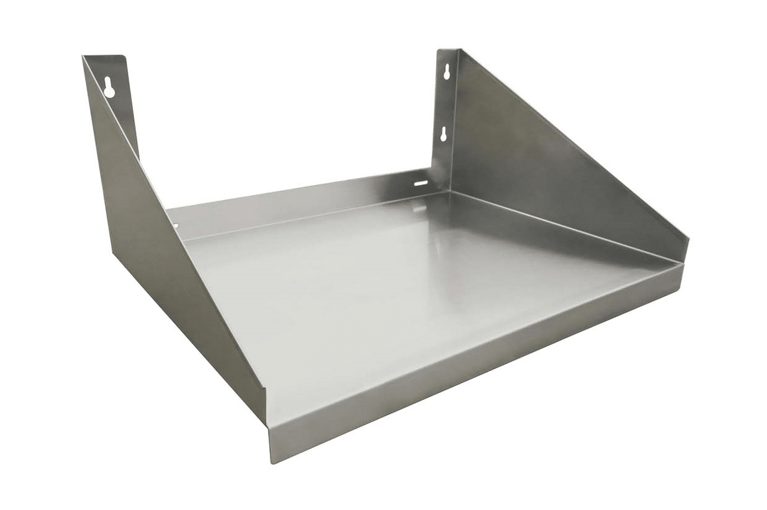 E - WMS - 2418 Enhanced Wall mount microwave shelf 24"X18"X10"H, SS - Enhanced SS & Equipment - Enhanced Equipment