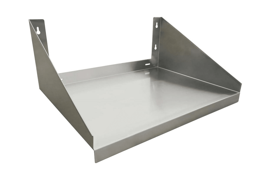 E - WMS - 2418 Enhanced Wall mount microwave shelf 24"X18"X10"H, SS - Enhanced SS & Equipment - Enhanced Equipment