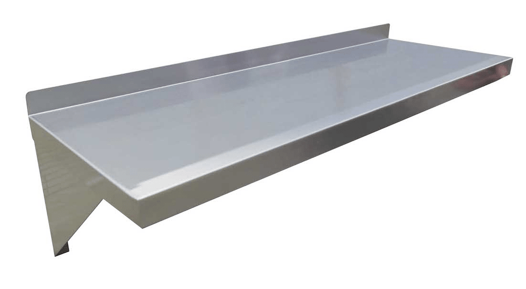 E - WS - 1860 Enhanced Wall mount shelf 18"X60"X13"H SS , 2 - brackets - Enhanced SS & Equipment - Enhanced Equipment