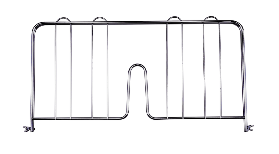 E - WSDIV18C Enhanced Shelf Dividers, chrome, 18x8 - Enhanced Wire Shelving - Enhanced Equipment