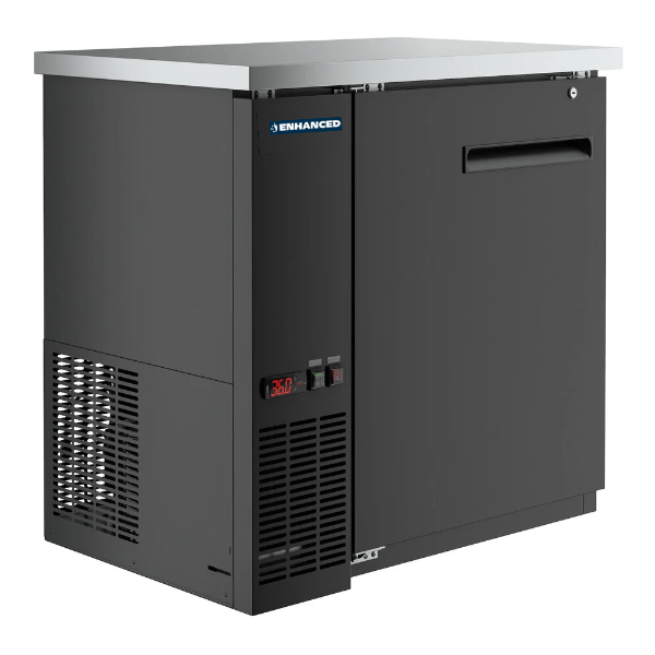 EBB - 24 - 36F - HC Enhanced Back Bar Cooler 36" Wide 1 Door - Enhanced Refrigeration - Enhanced Equipment