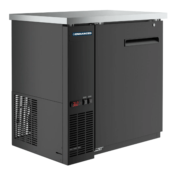 EBB - 24 - 36F - HC Enhanced Back Bar Cooler 36" Wide 1 Door - Enhanced Refrigeration - Enhanced Equipment