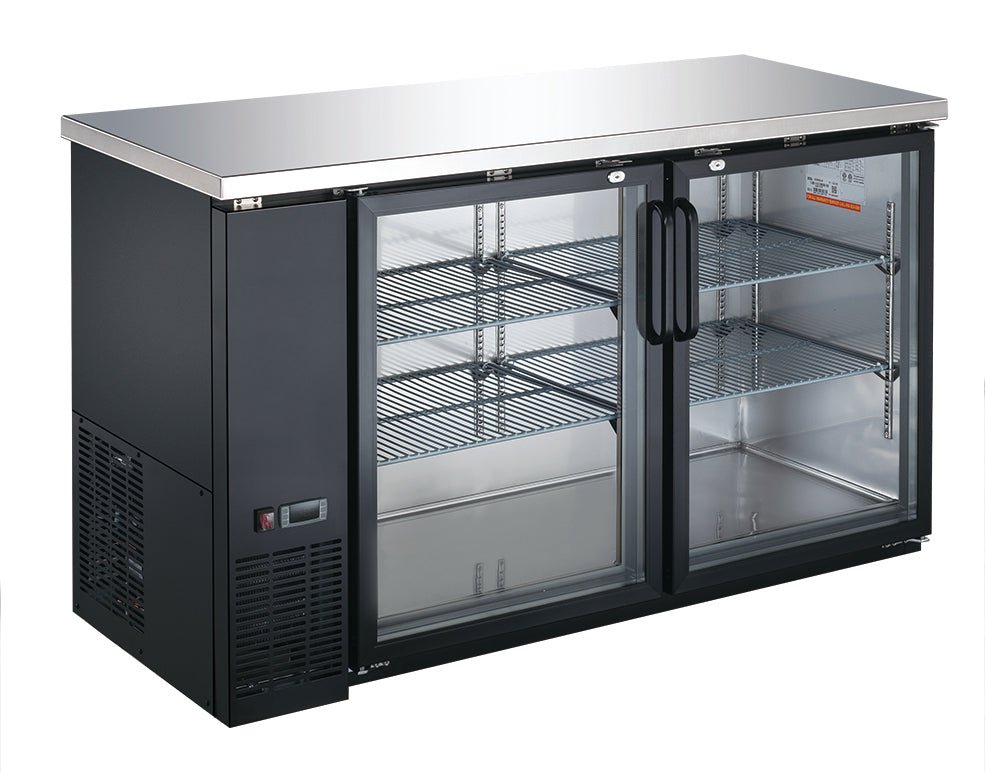 EBB - 24 - 72F - HC Enhanced 72" Back Bar Cooler, 3 Solid Doors - Enhanced Refrigeration - Enhanced Equipment