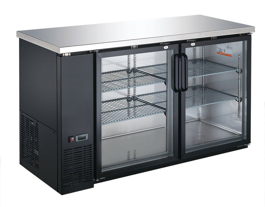 EBB - 24 - 72F - HC Enhanced 72" Back Bar Cooler, 3 Solid Doors - Enhanced Refrigeration - Enhanced Equipment