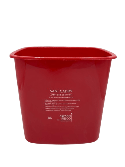 ECB - 6R Cresco Resco Cleaning Pail, 6 qt, Red - Cresco Resco Smallwares - Enhanced Equipment