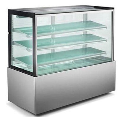 ECD - 71 - 3 - HC Enhanced Cake Display Case Refrigerator, 72" wide, Glass on 4 - sides, 3 - shelves - Enhanced Refrigeration - Enhanced Equipment