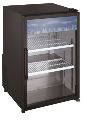ECGM - 03R - HC Enhanced Merchandiser Refrigerator 1 - Glass door, Black exterior, countertop, 3 cu - Enhanced Refrigeration - Enhanced Equipment