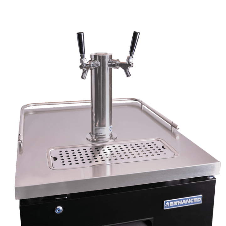 EDD - 1 - HC Enhanced Draft Beer Dispenser Refrigerator, 1 - tower, black exterior - Enhanced Refrigeration - Enhanced Equipment