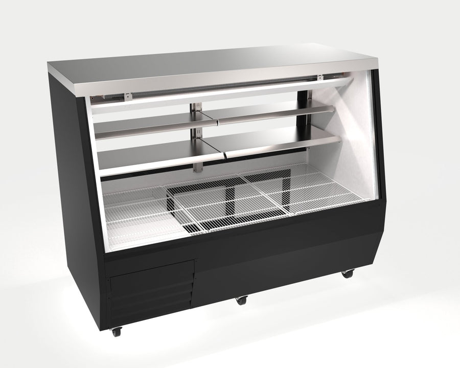 EDDDC - 71 - HC Enhanced Deli Case Double Duty 71\" Black - Enhanced Refrigeration - Enhanced Equipment