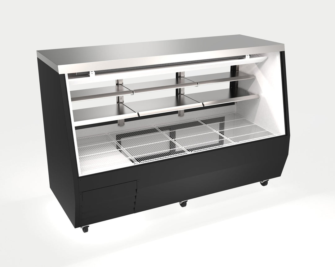 EDDDC - 84 - HC Enhanced Deli Case Double Duty 84\" Black - Enhanced Refrigeration - Enhanced Equipment