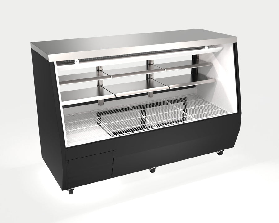 EDDDC - 84 - HC Enhanced Deli Case Double Duty 84\" Black - Enhanced Refrigeration - Enhanced Equipment