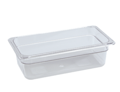 EFP34C Cresco Resco Food Pan 1/3 - 4" Deep, Clear - Enhanced Smallwares - Enhanced Equipment
