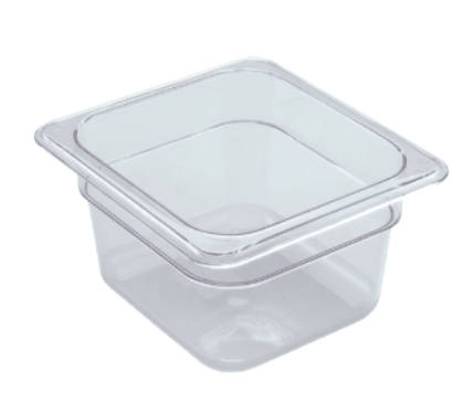 EFP64C Cresco Resco Food Pan 1/6, 4" Deep, clear - Cresco Resco Smallwares - Enhanced Equipment
