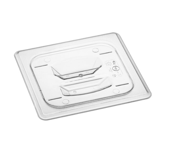 EFPL60C Cresco Resco 1/6 Size Polycarbonate Lid Solid, Clear - Enhanced Smallwares - Enhanced Equipment