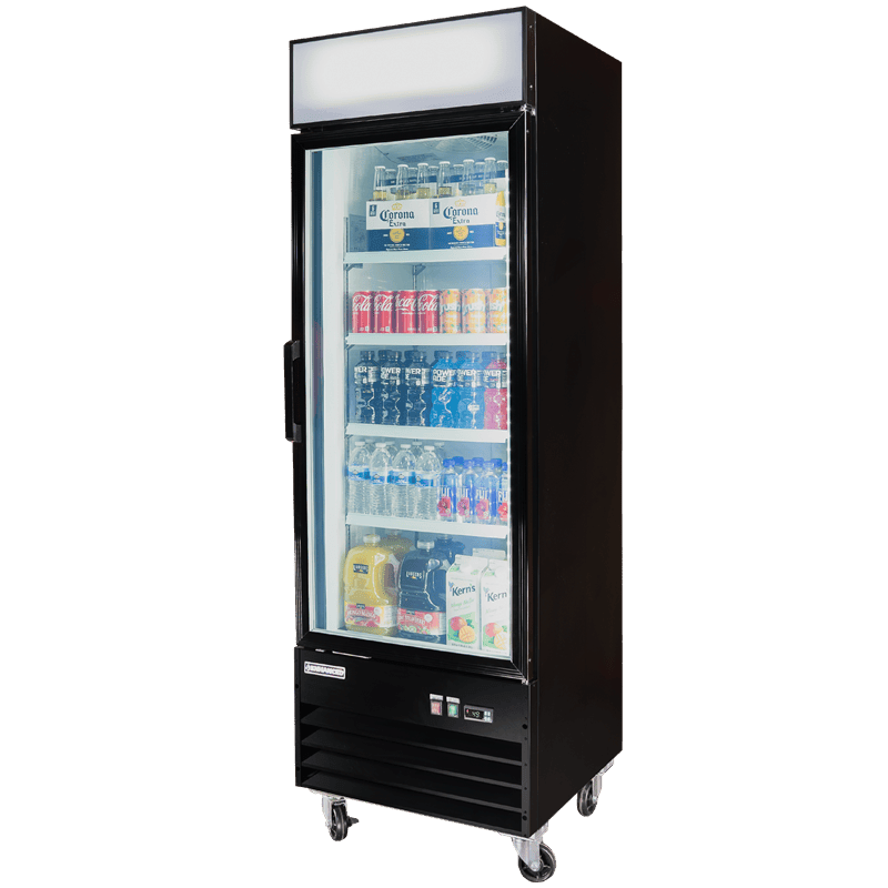 EGDM - 19R - HC Enhanced Merchandiser Refrigerator 1 - Glass door, Black exterior - Enhanced Refrigeration - Enhanced Equipment